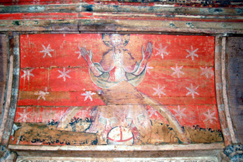 The figure of Christ on the rood screen March 2011